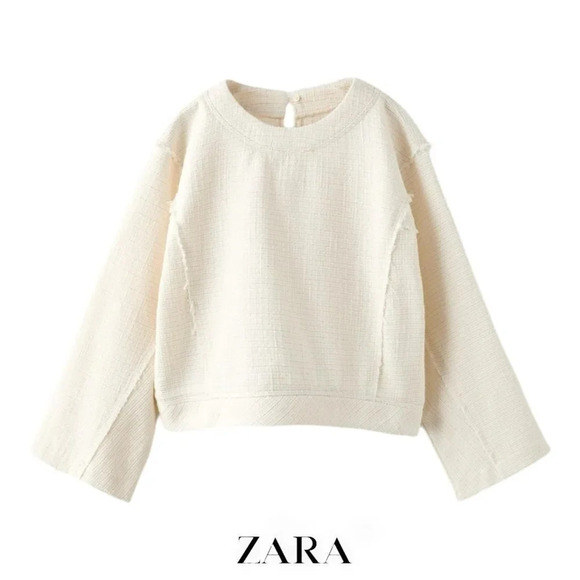 ZARA Kids | Ecru | TOP STRUCTURE SHINE - Picture 1 of 4